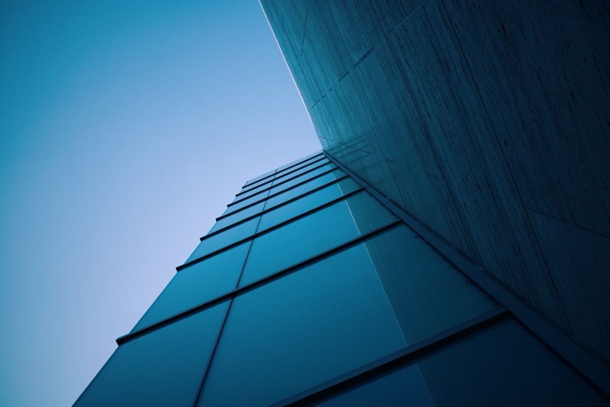 A modern glass-fronted office building