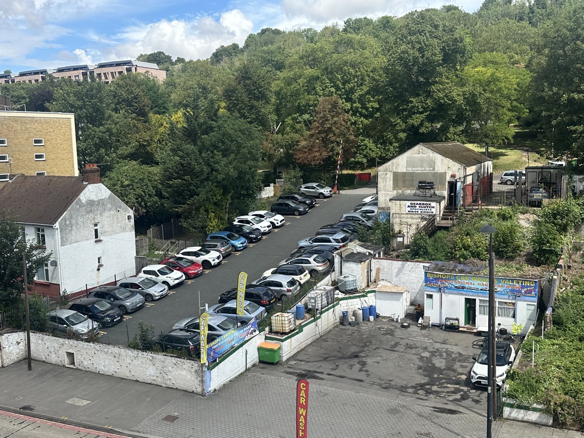A secure industrial yard with warehouse accommodation